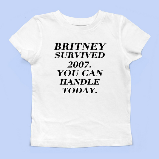 Britney Survived 2007 Baby Tee