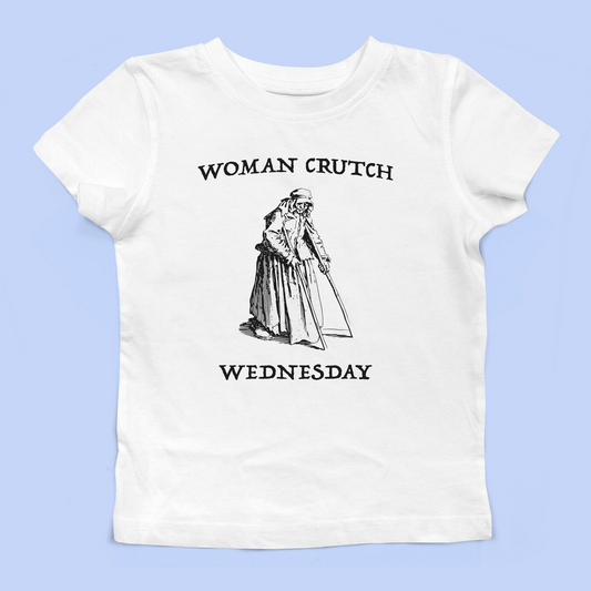 Woman Crutch Wednesday Baby Tee