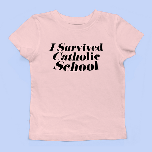 I Survived Catholic School Baby Tee