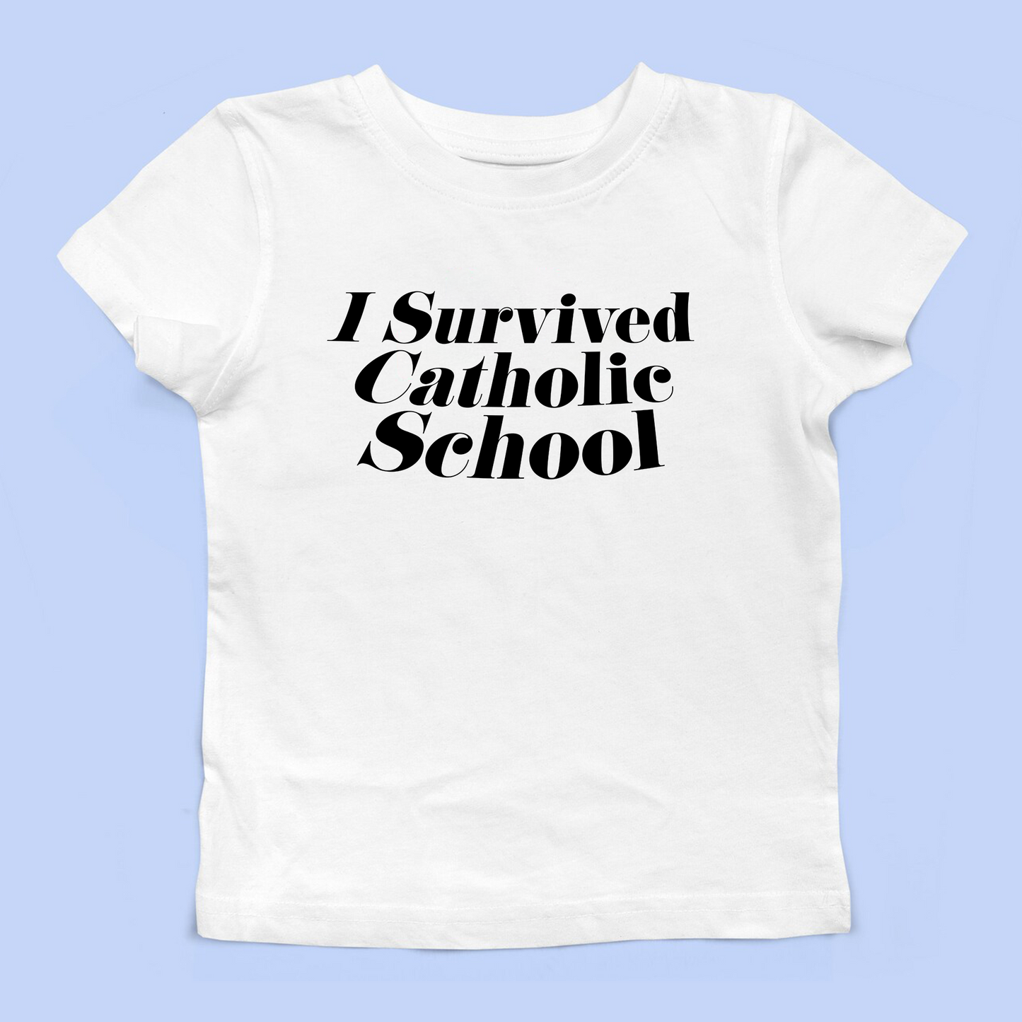 I Survived Catholic School Baby Tee